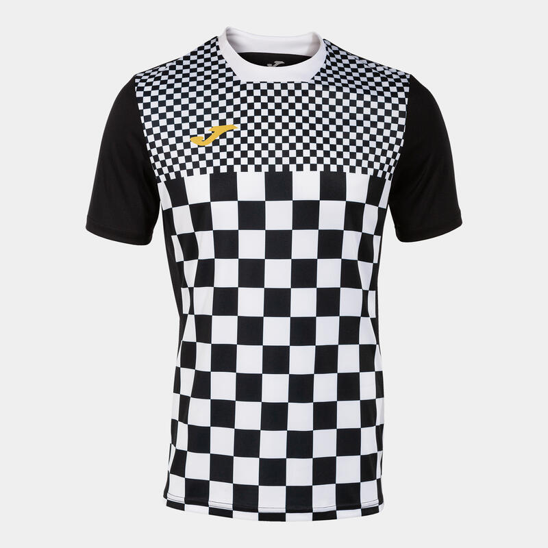 Joma Flag III SportJersey alb -negru 2xs - Respirabil și ușor