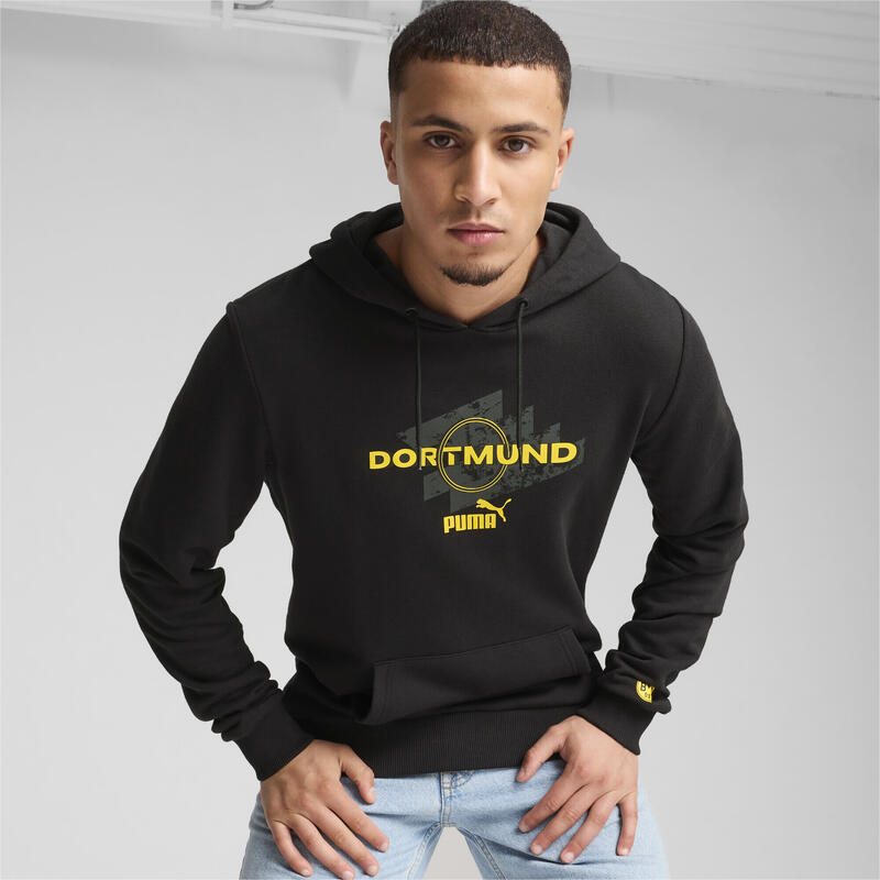 Hoodie ftblCULTURE Borussia Dortmund Homme PUMA Black Faster Yellow