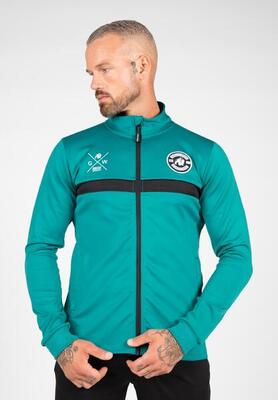 Vernon track jacket - teal groen