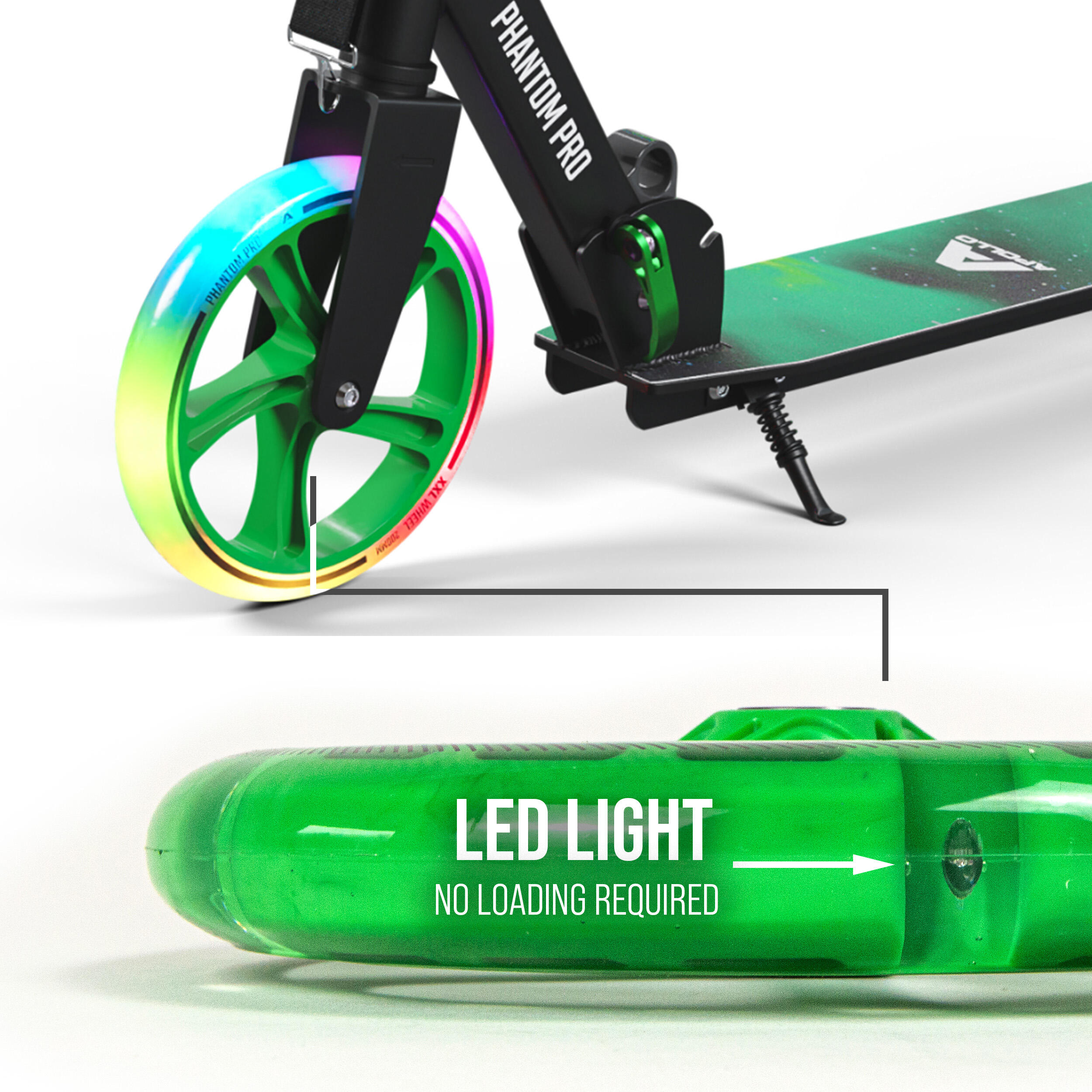 City Scooter 200mm Ersatzräder - Pro Wheels ABEC 7, LED verfügbar 4/7