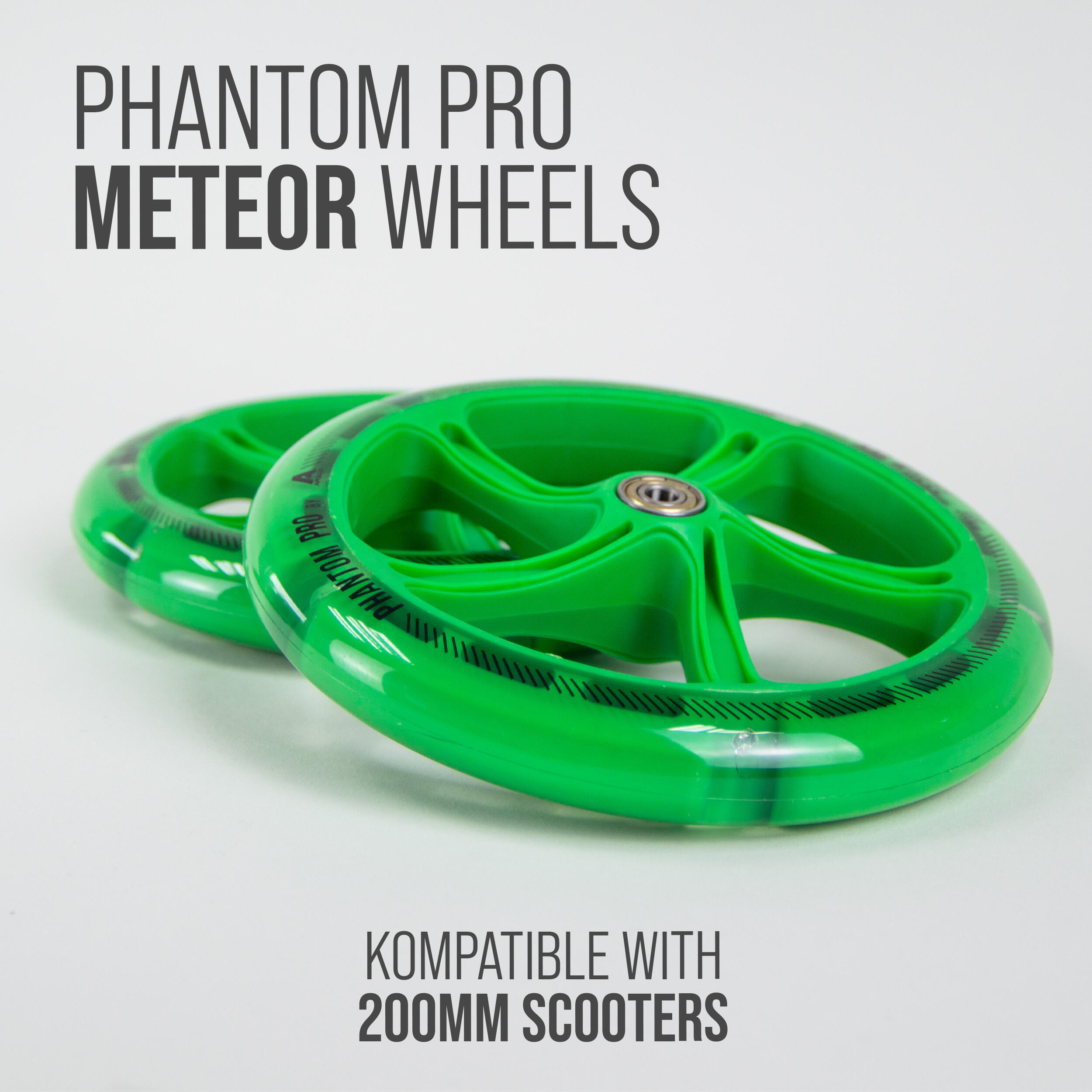 City Scooter 200mm Ersatzräder - Pro Wheels ABEC 7, LED verfügbar 2/7