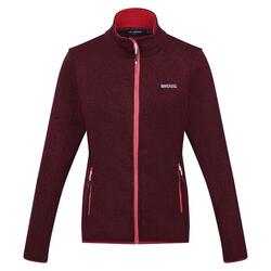 Dames Newhill Marl Full Zip Fleecejack (Bourgondië)