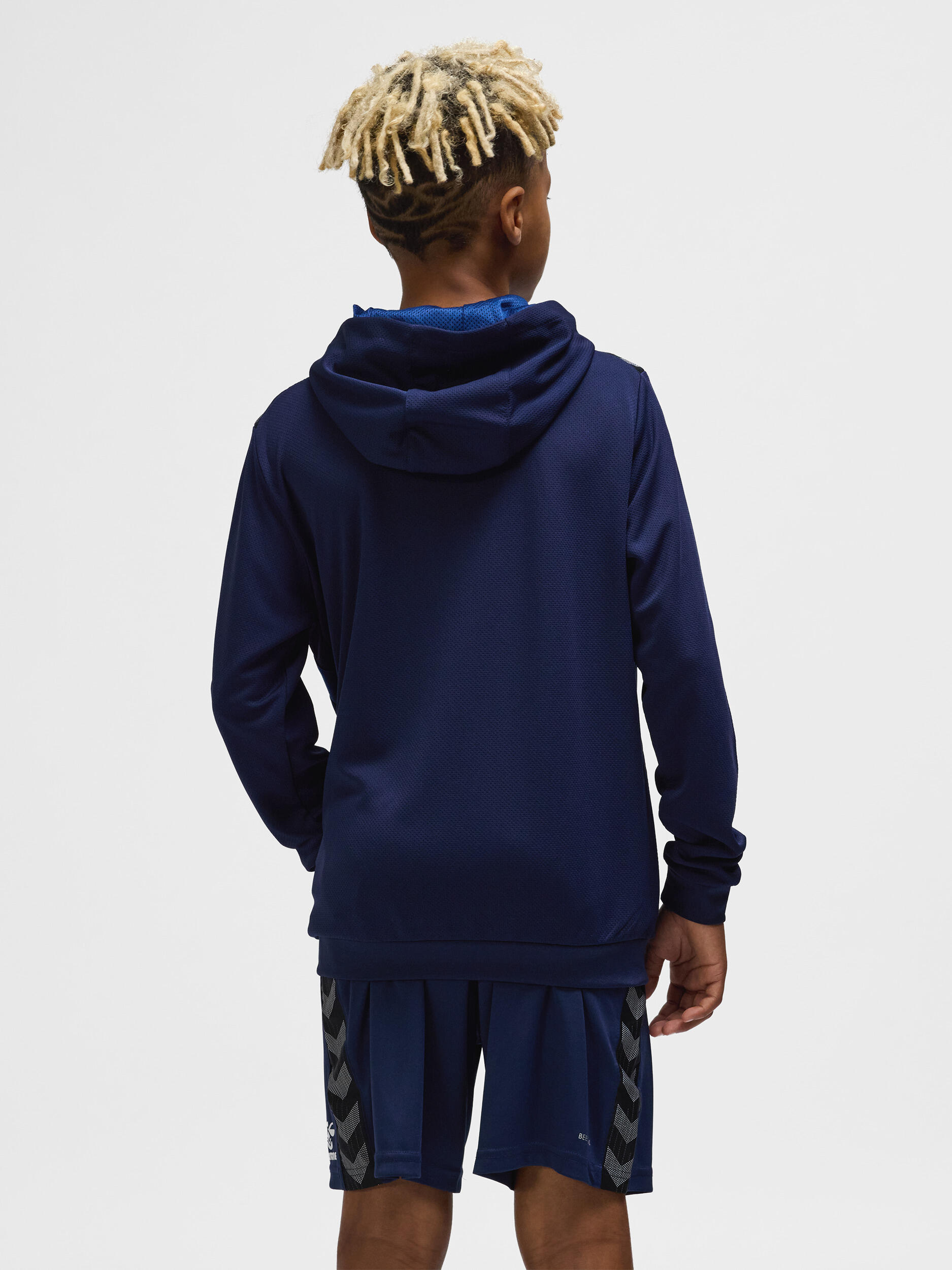 Giacca da tuta da bambino in poliestere con cappuccio e zip Hummel Authentic 3/7