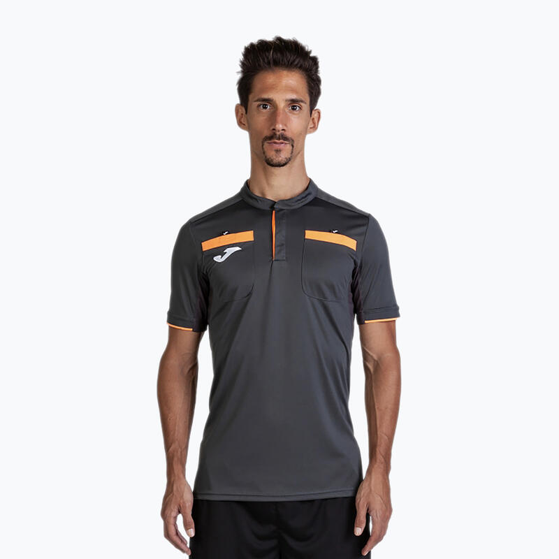 Camiseta Manga Corta Fútbol Hombre Joma Referee Antracita