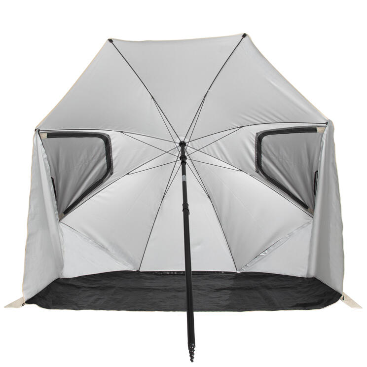 Strandschirm Premium – Windschutz – 200 cm – Beige 2/8