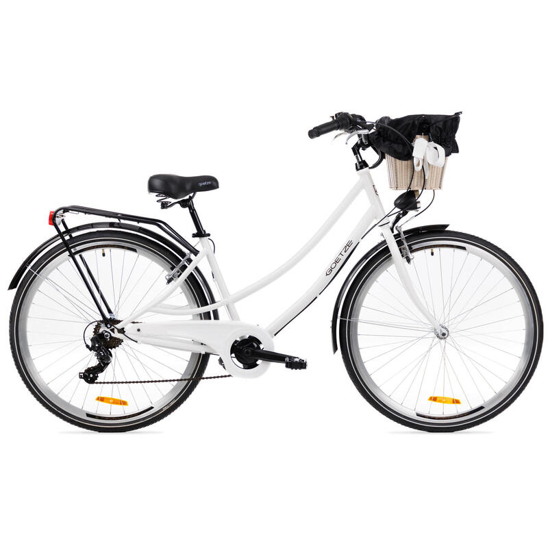 Rower miejski GOETZE Duo 28 7B Shimano kosz GOETZE Decathlon