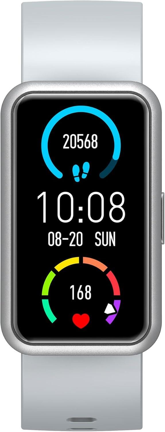 Montre Connectée avec Écran Tactile Incurvé – Abyx Fit Etna – Grise 4/6