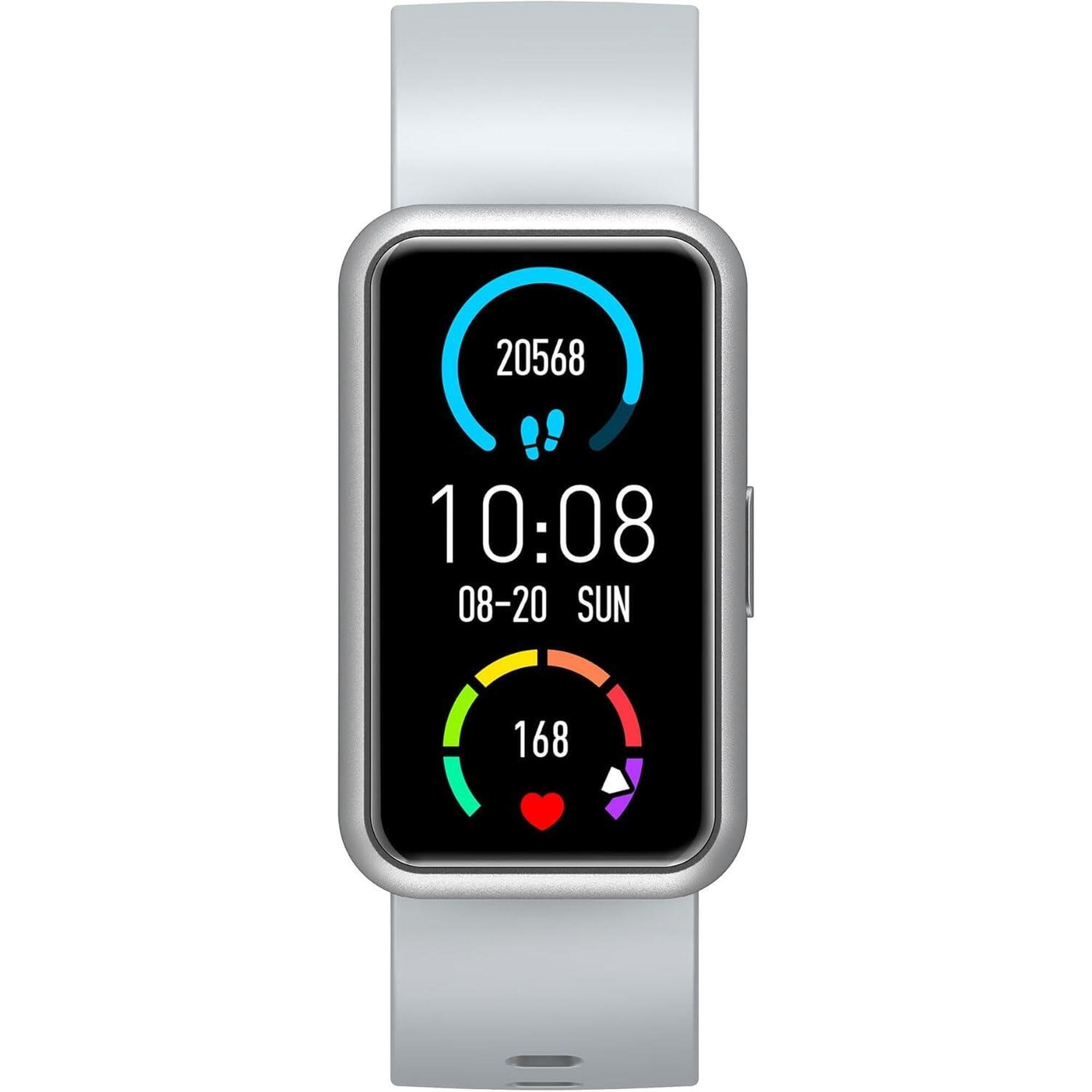 Montre Connectée avec Écran Tactile Incurvé – Abyx Fit Etna – Grise