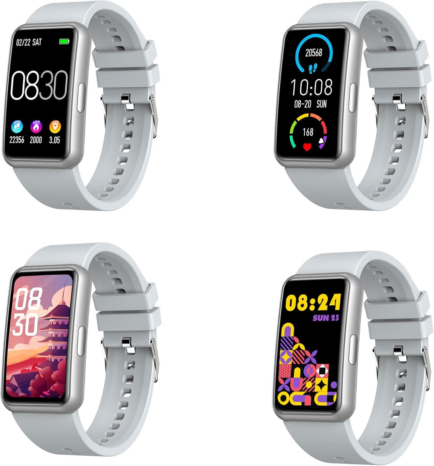 Montre Connectée avec Écran Tactile Incurvé – Abyx Fit Etna – Grise 5/6