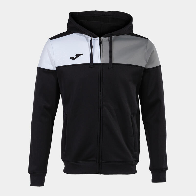 Chaqueta Con Capucha Fútbol Hombre Joma Crew V Negro