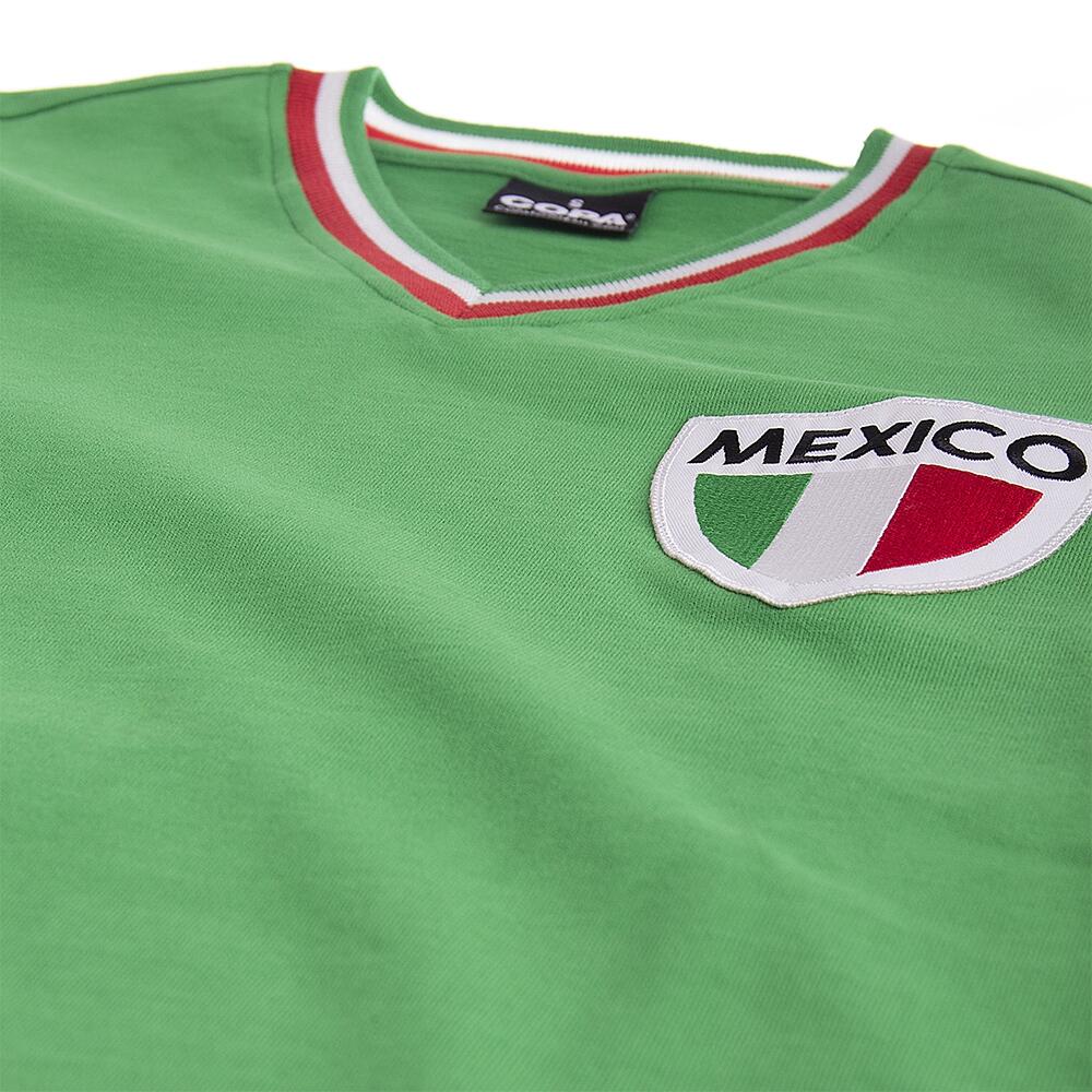 Mexiko Pelé 1980er - Retro-Fußballtrikot - Grün – COPA Football 4/7