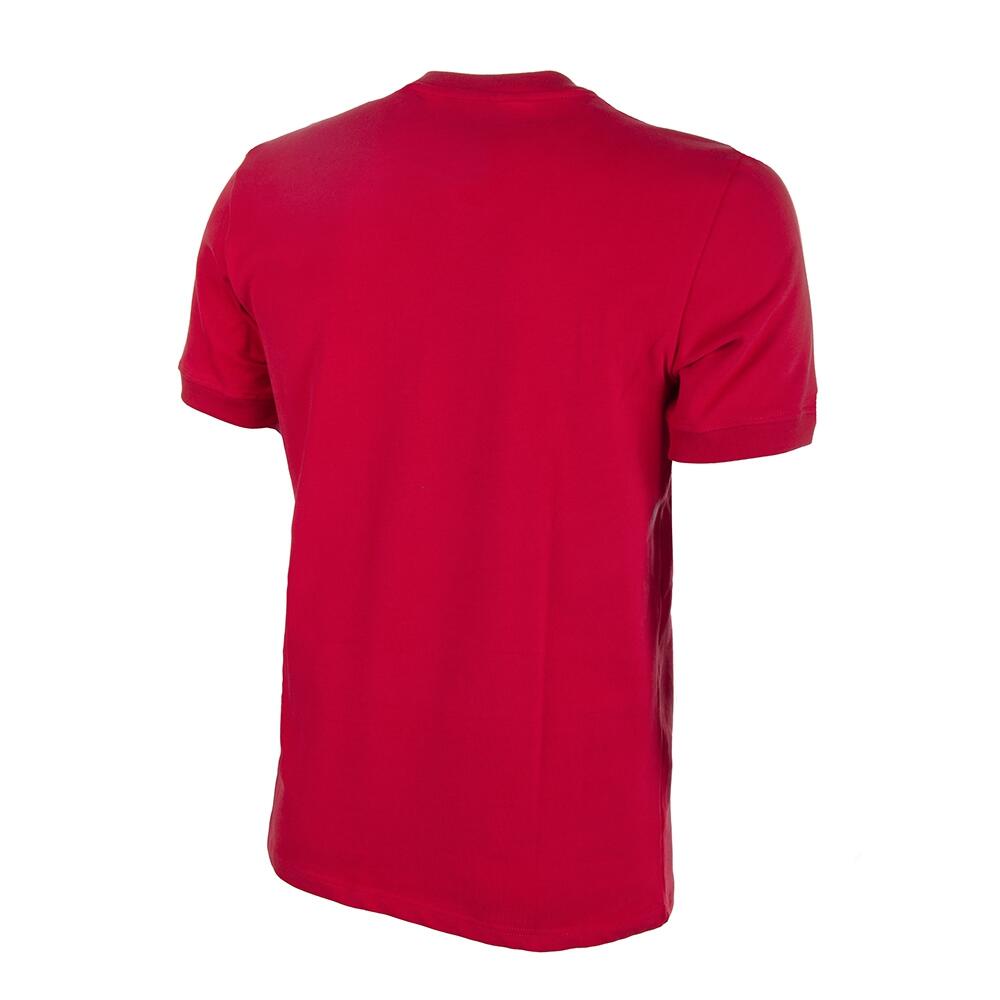 Camiseta de Fútbol - Hombre - Dinamarca Años 70 - Retro - Manga Corta - Rojo 3/7