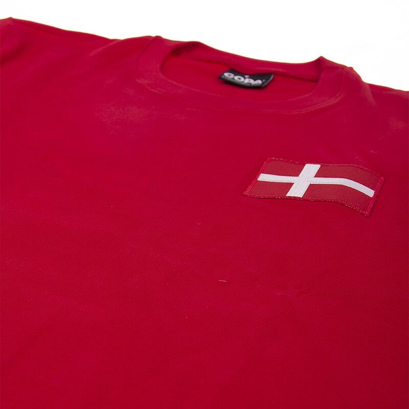 Denemarken 1970's Retro Voetbal Shirt