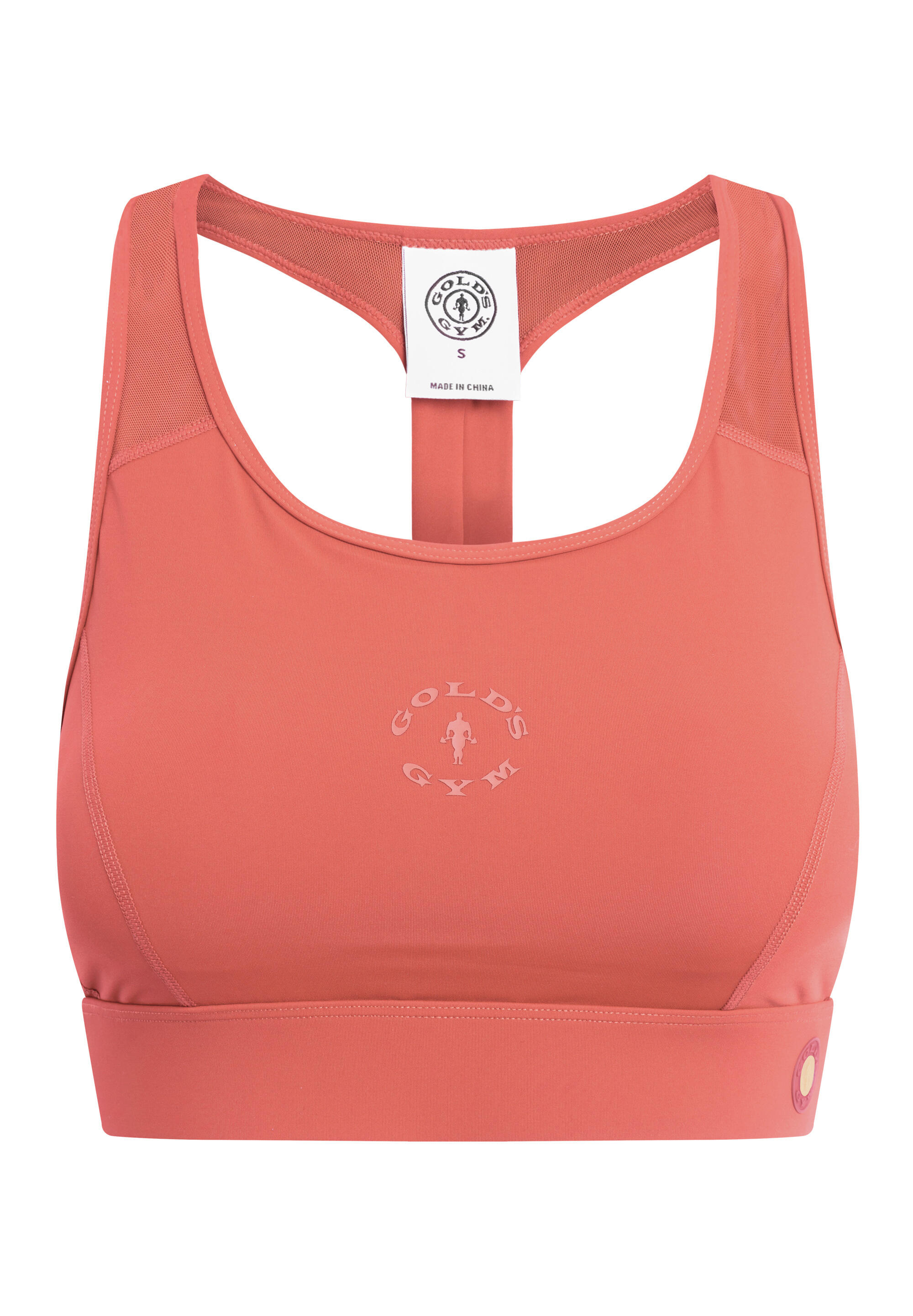 GOLD'S GYM Reggiseno sportivo NADIA salmone traspirante asciugatura rapida