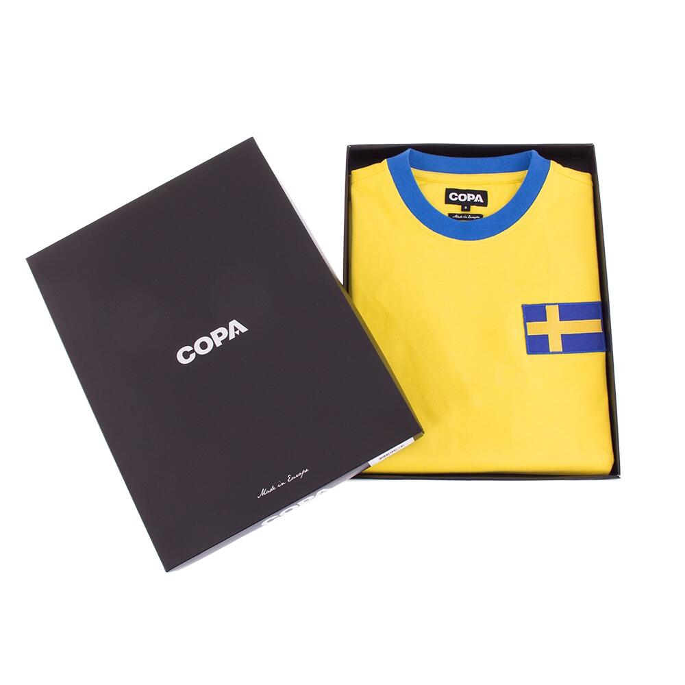 Retro Voetbalshirt - Heren - Zweden 1970 - Geel 6/7