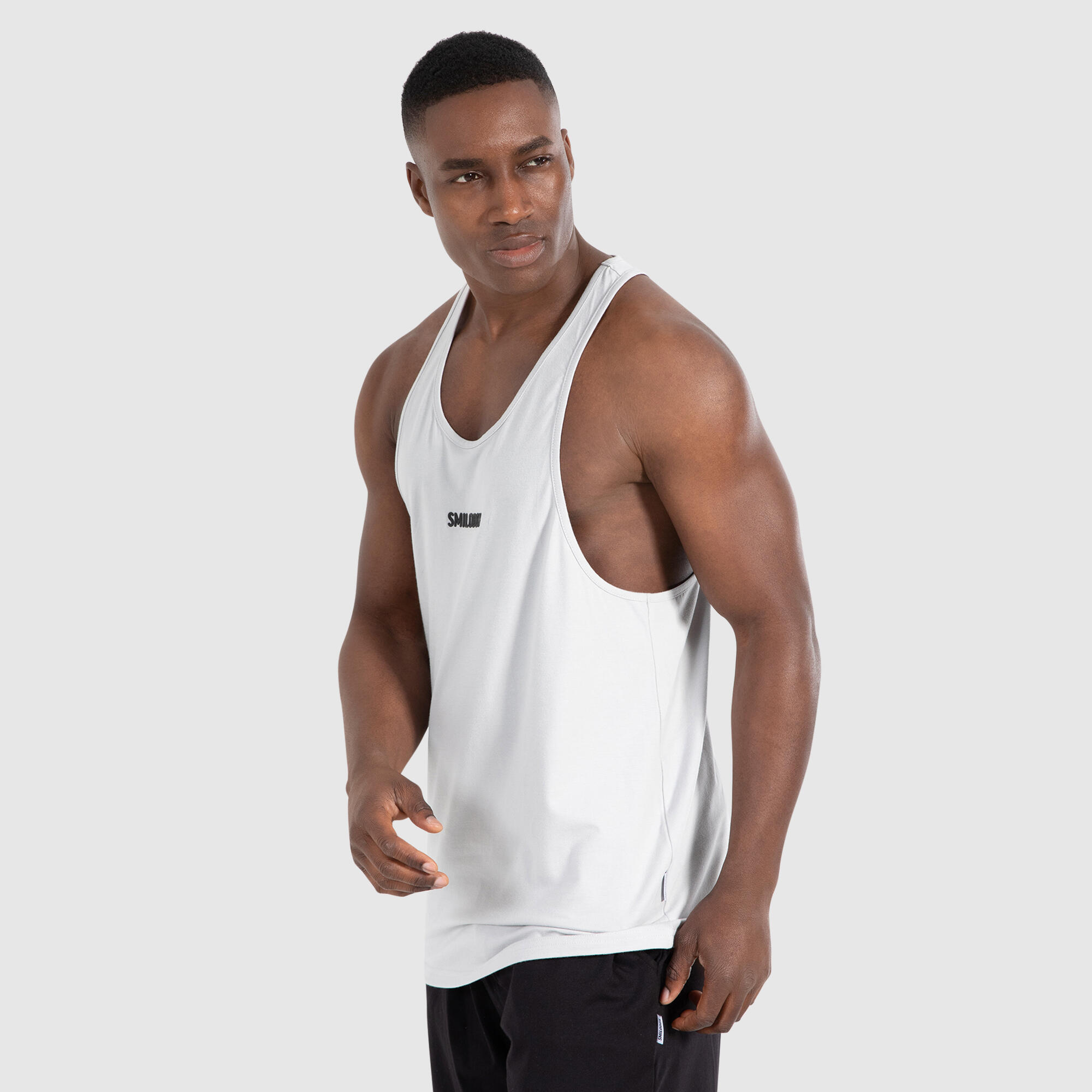 Herren Stringer Top Leno Grau 2/6