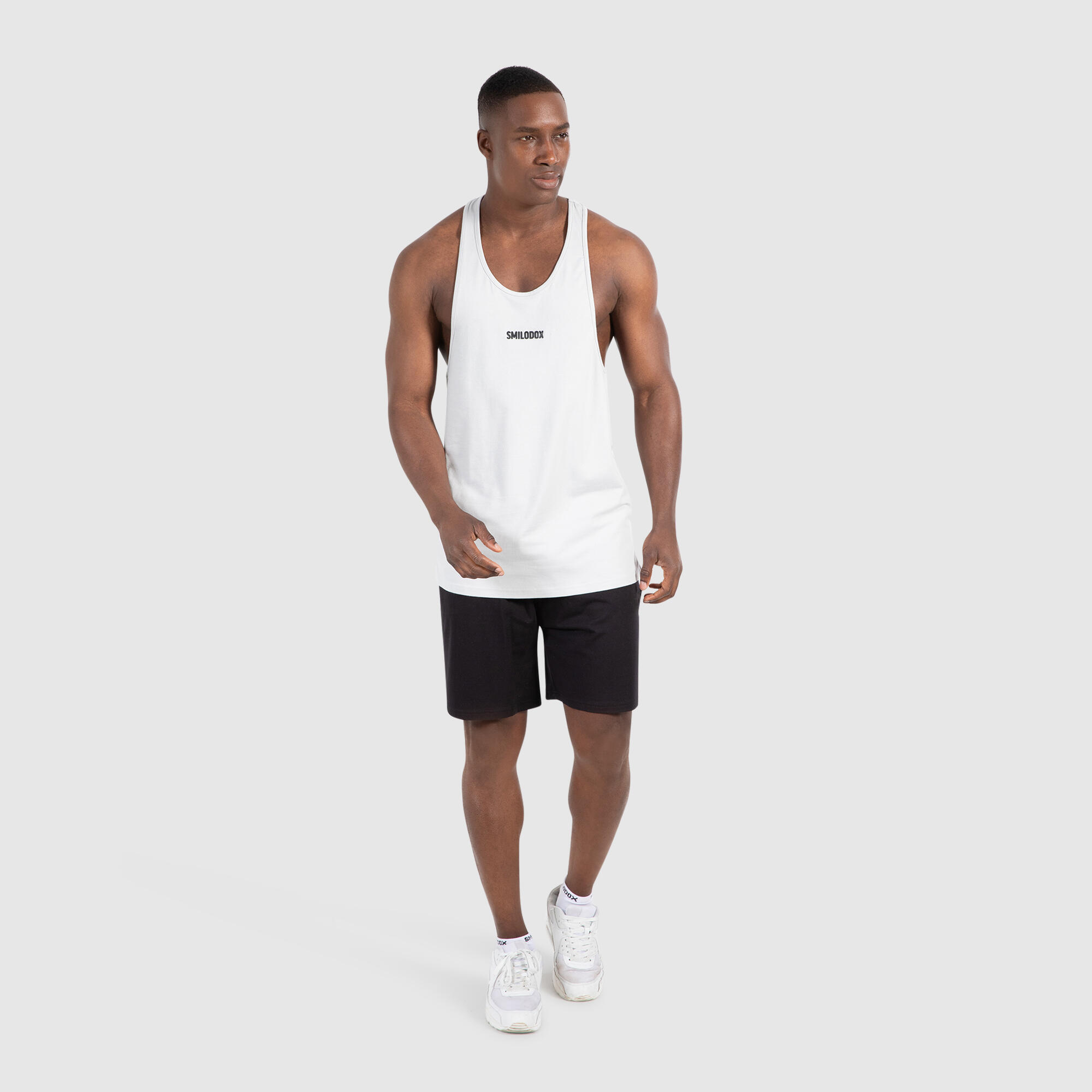 Herren Stringer Top Leno Grau 3/6