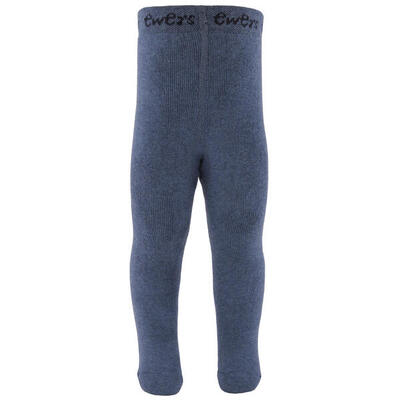 Thermostrumpfhose Baby und Kinder - jeans meliert