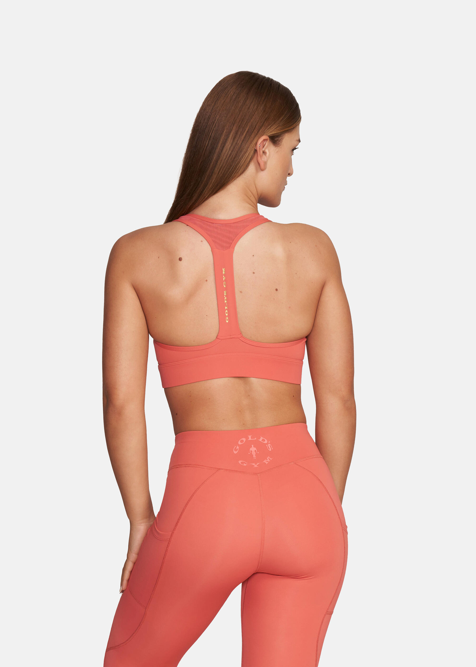 Brassière de sport NADIA saumon respirant séchage rapide 5/5