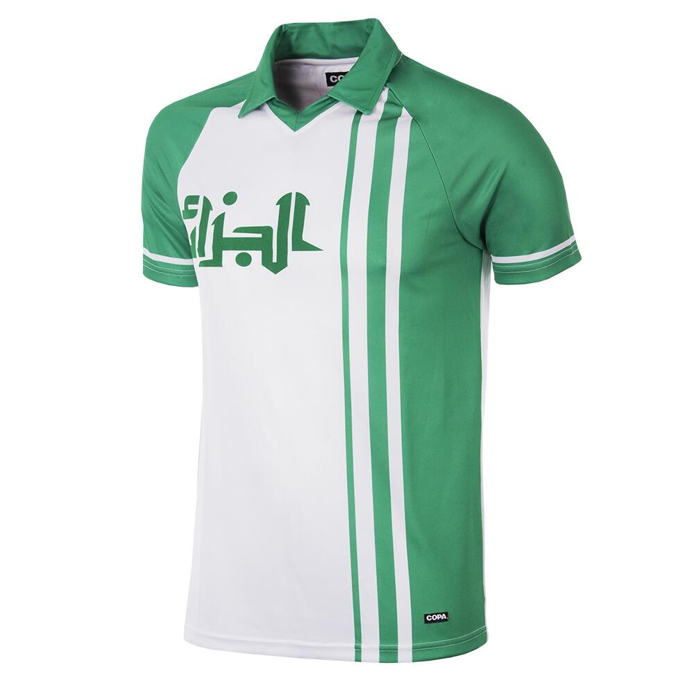 COPA FOOTBALL Retro Voetbalshirt - Heren - Algerije Wereldbeker 1982 - Wit - Groen
