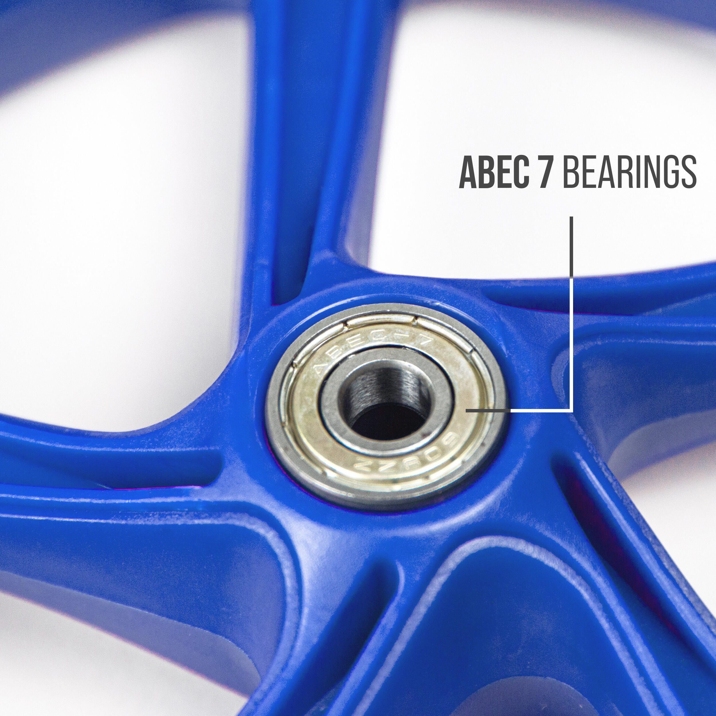 Roue de trottinette adulte 200mm avec roulements ABEC 7 LED 6/7