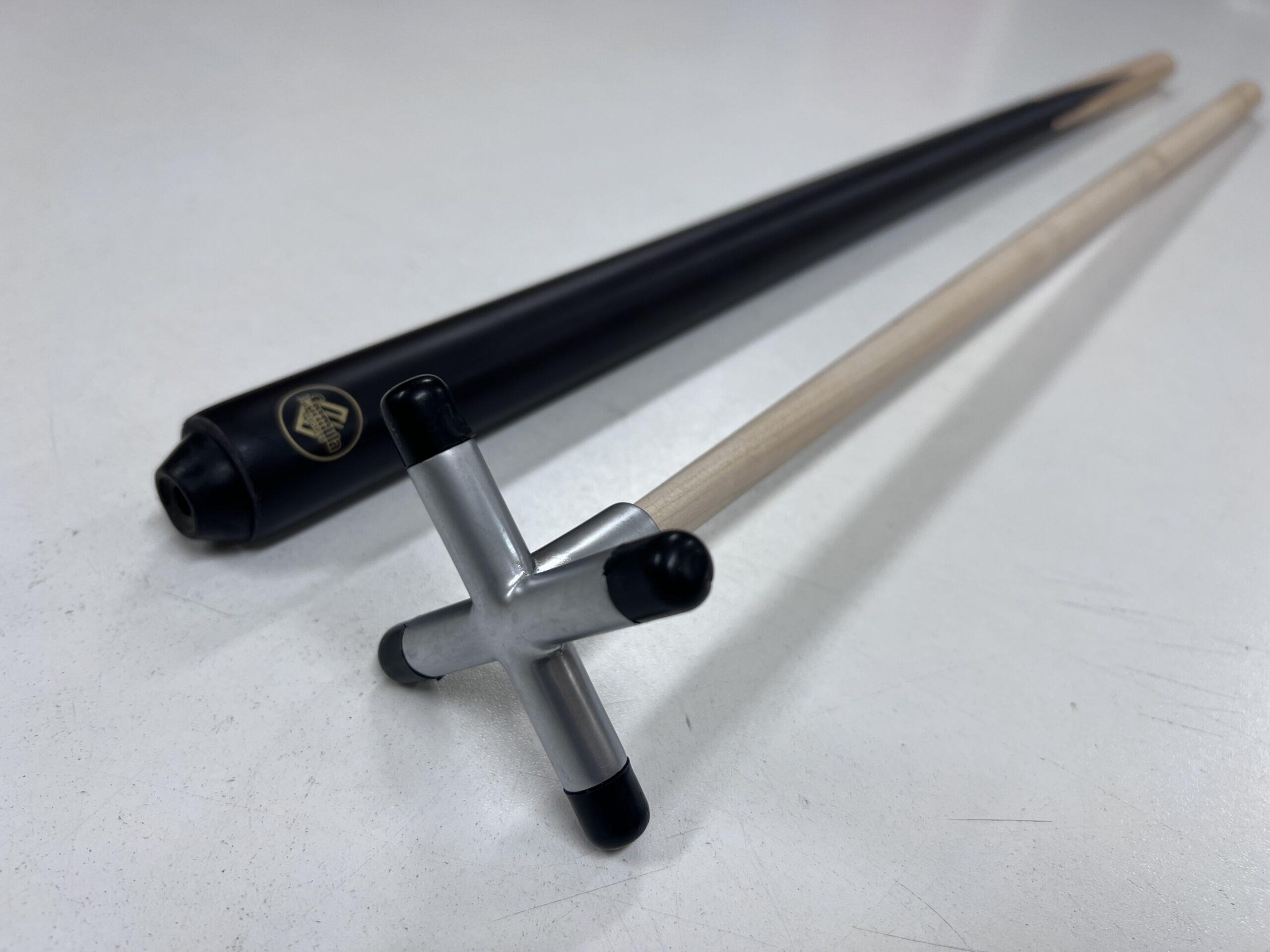 WOODEN MAPLE Pool Snooker Billiard Table Cue Satin Chrome REST