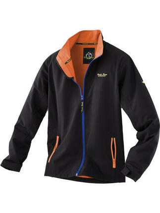 UNCLE SAM Bekleidung Softshelljacke schwarz/marine/orange