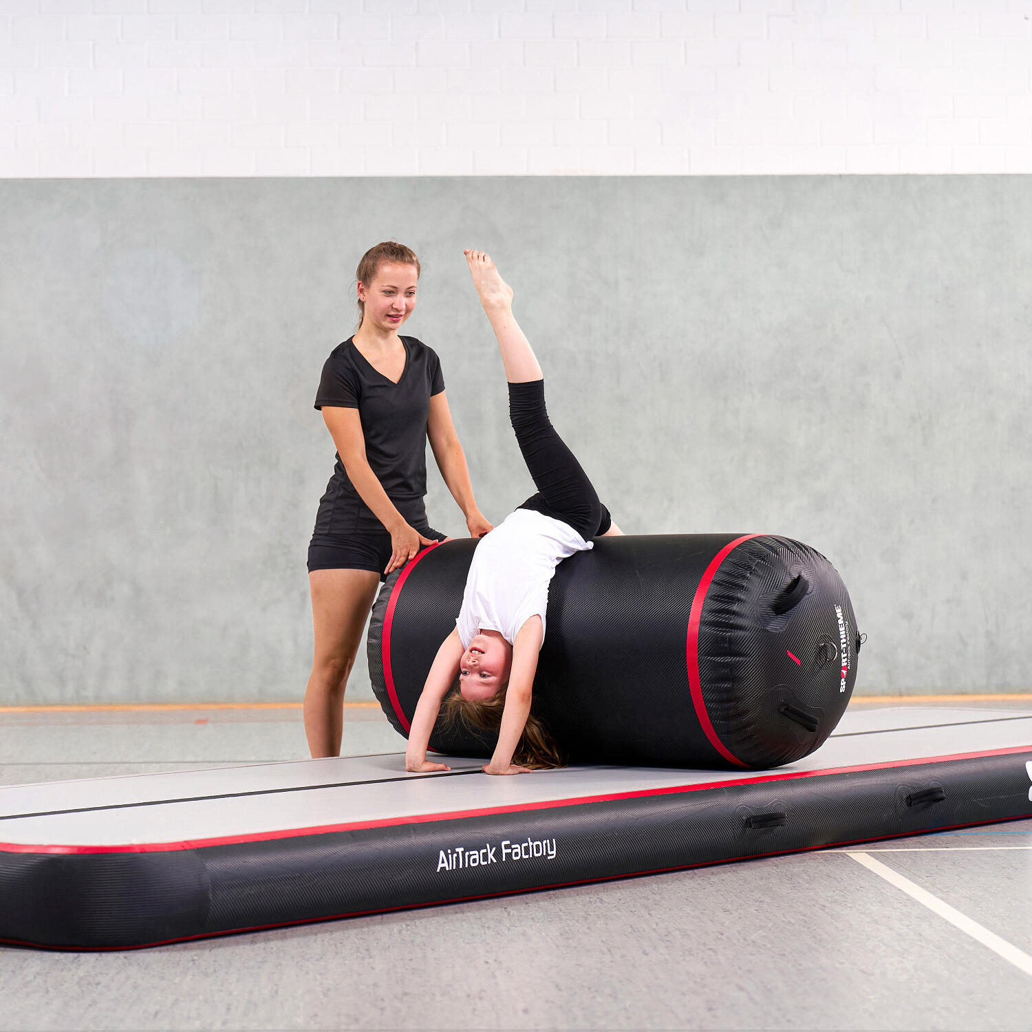AirRoll Carbon Klein Turnen Unisex Schwarz-Rot 2/3