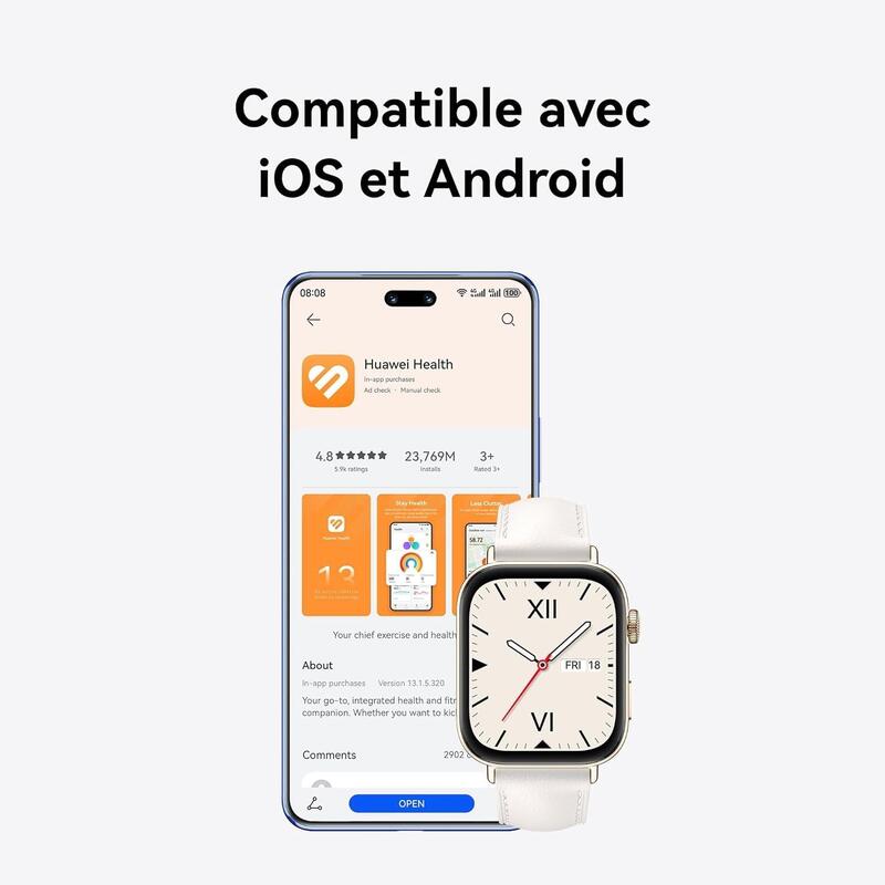Montre connectée HUAWEI WATCH FIT 3 noire