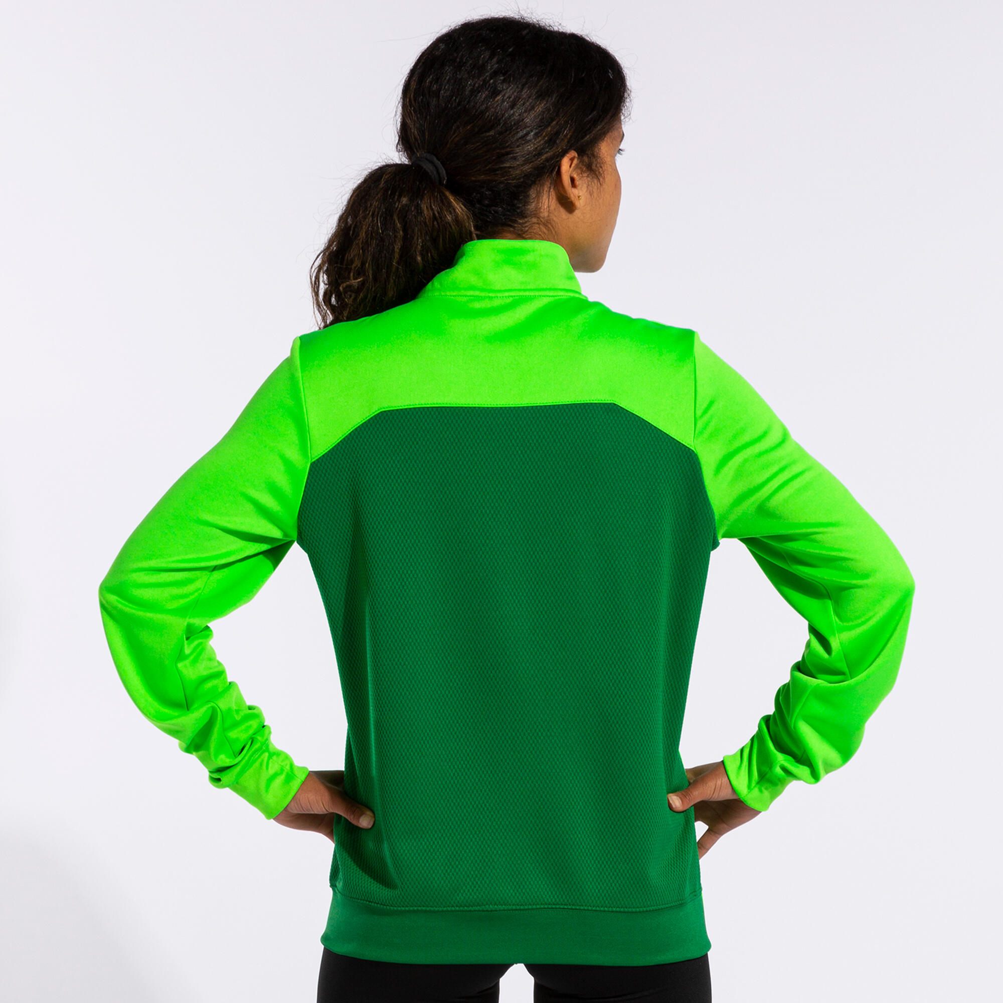 Sudadera Fútbol Mujer Joma Winner II Verde Flúor 4/5