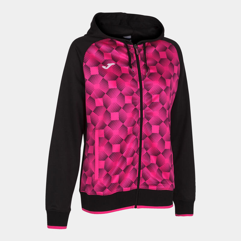 Chaqueta Con Capucha Fútbol Mujer Joma Supernova III Negro