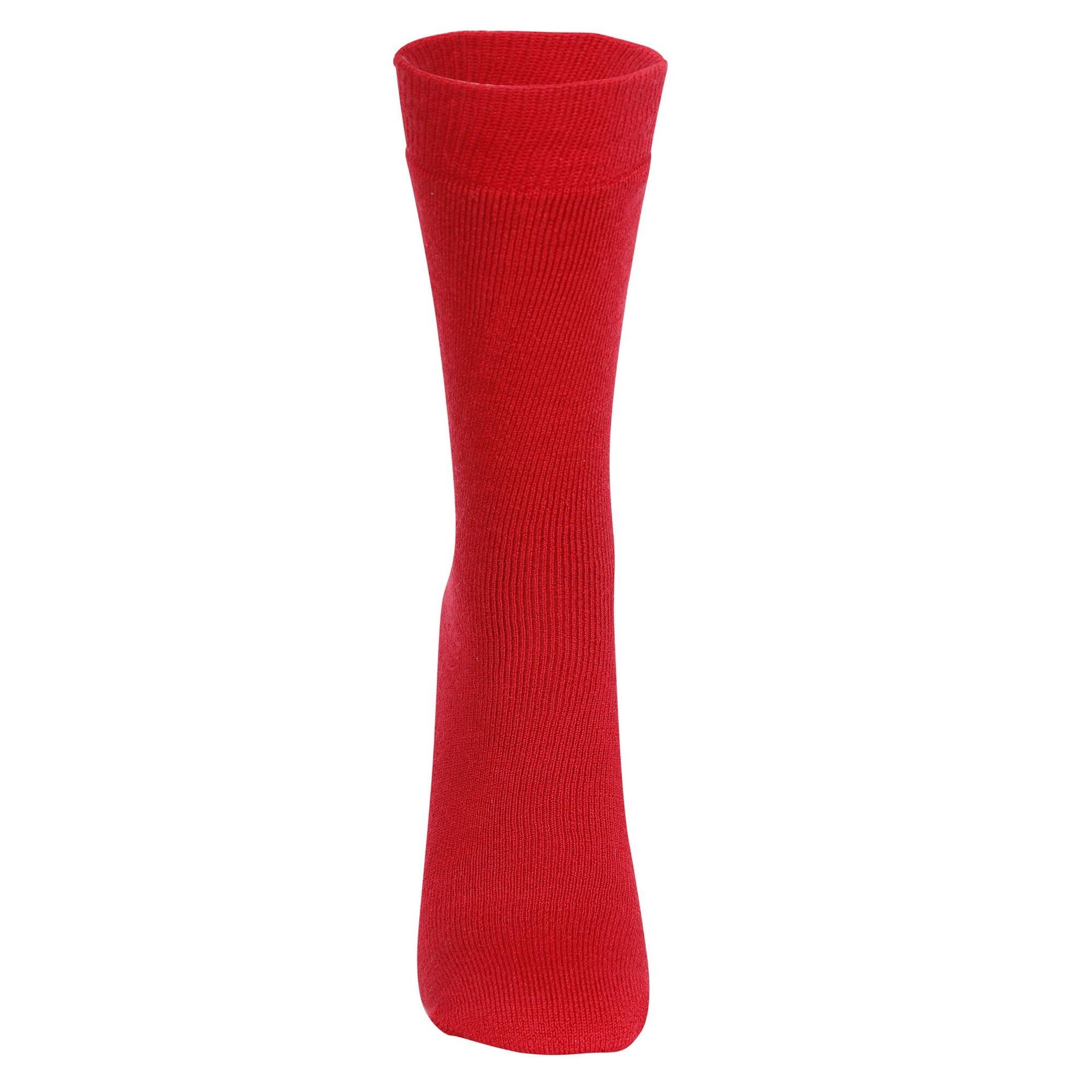 Chaussettes De Ski Adulte Unisexe (Rouge) 2/4