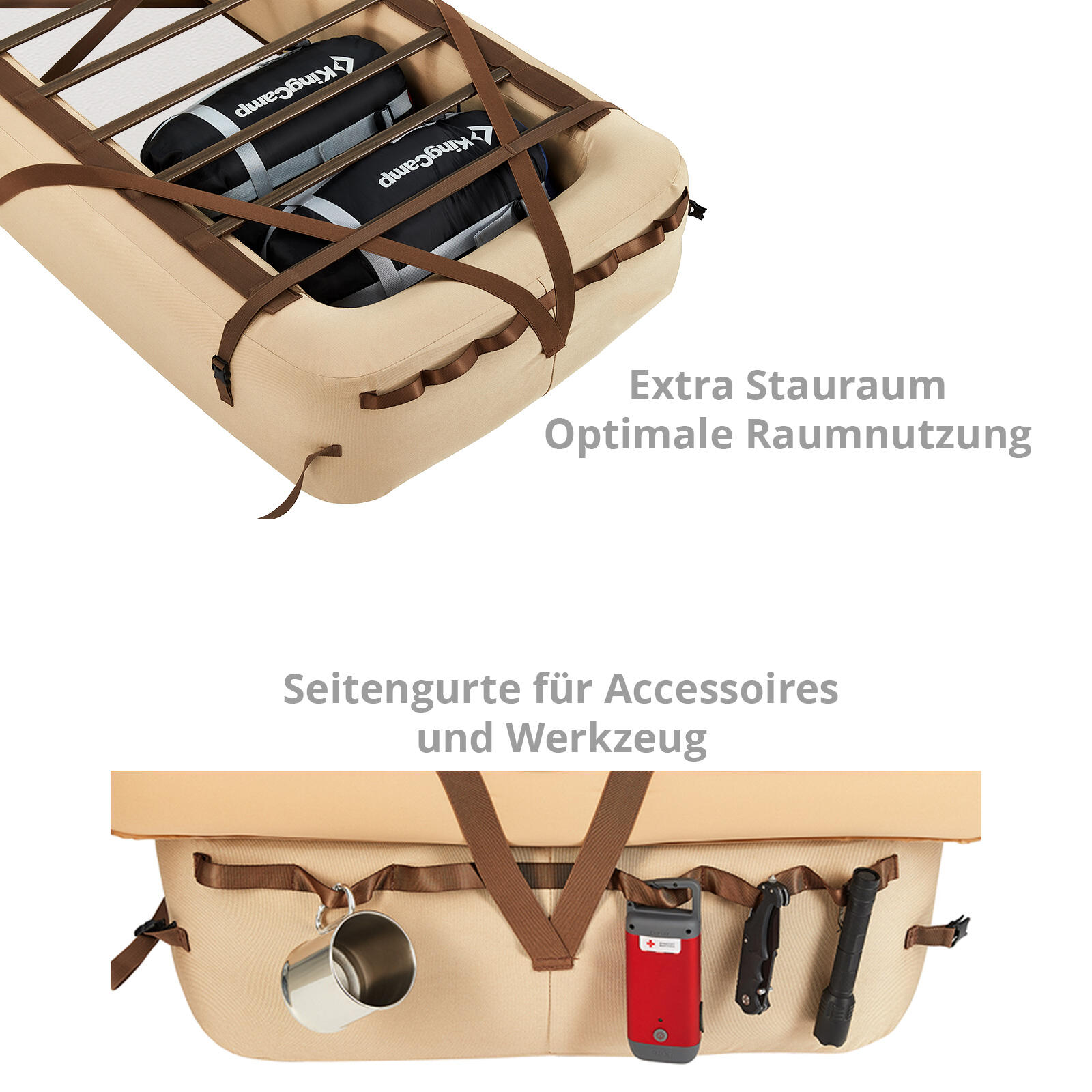 Lit de camp Dashwood Sous-lit Pour Matelas camping Gonflable 5/7