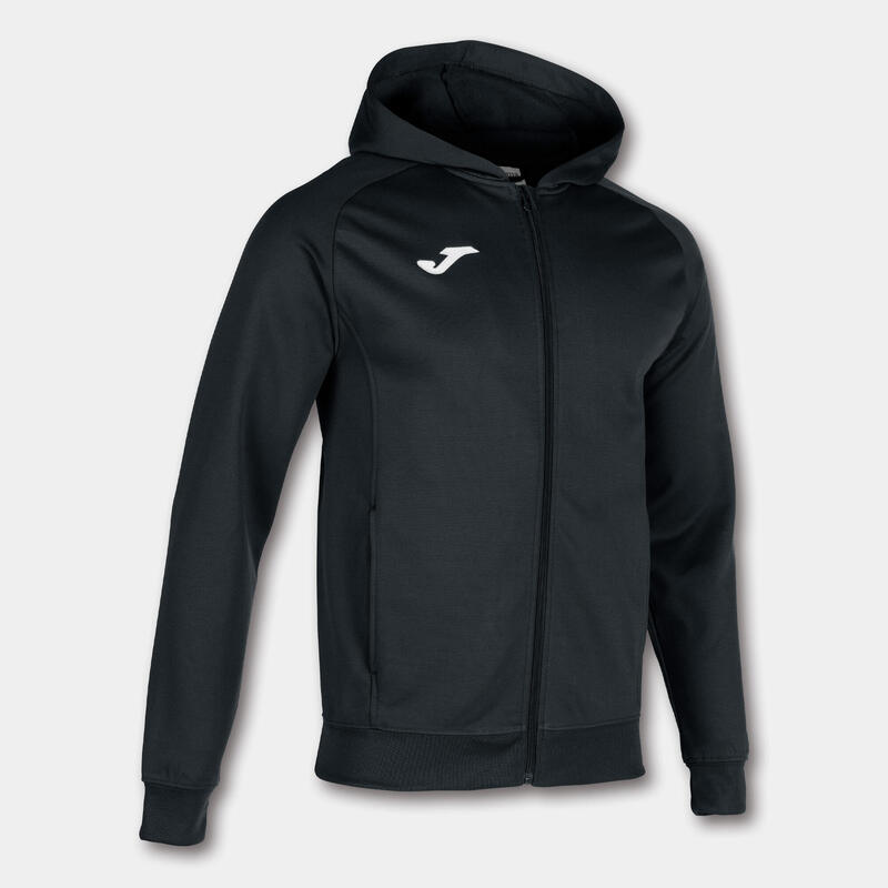 Chaqueta Con Capucha Fútbol Niños Joma Menfis Negro