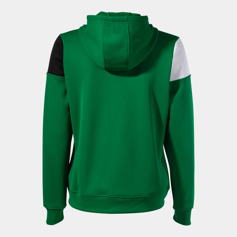 Chaqueta Con Capucha Fútbol Mujer Joma Crew V Verde