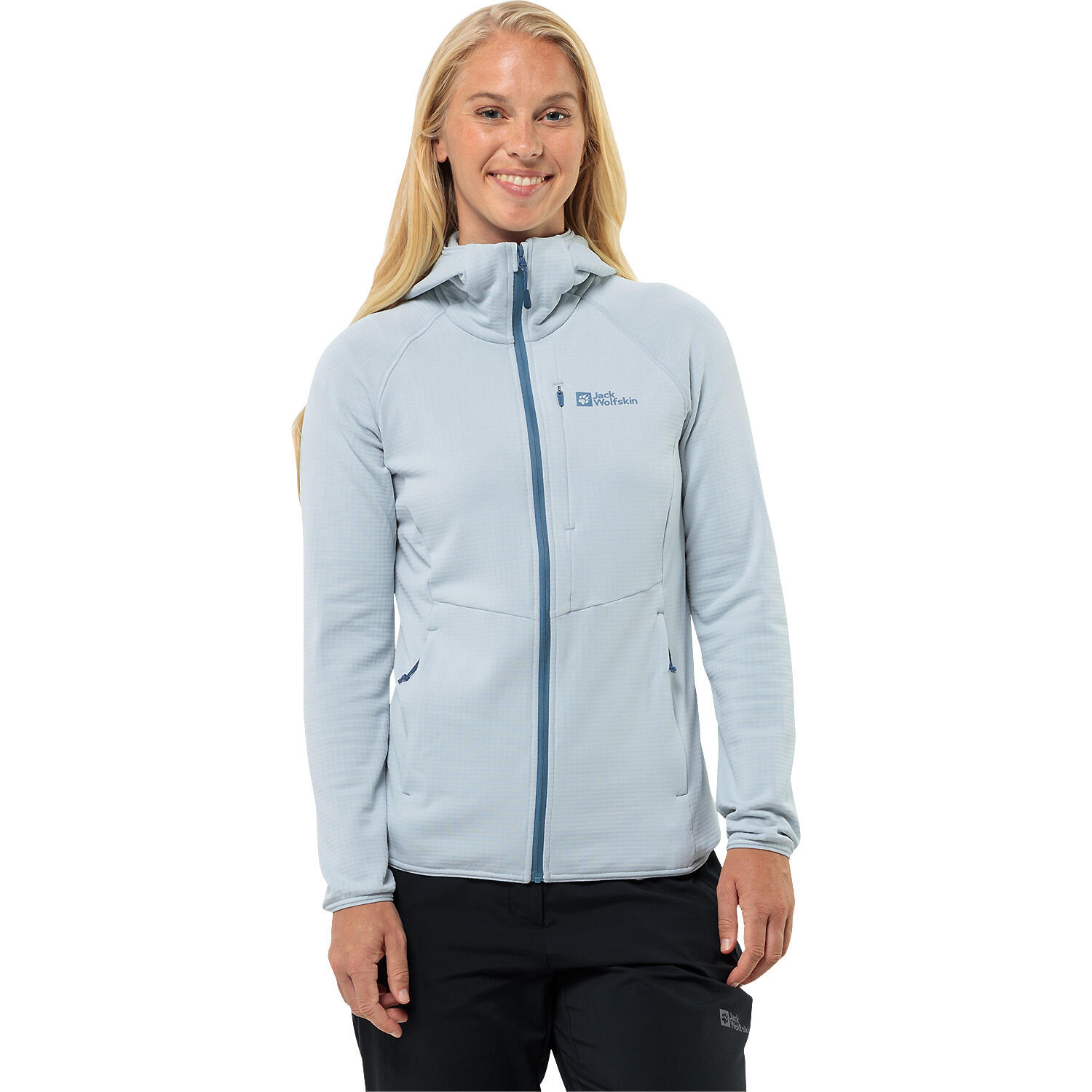 Veste polaire femme Jack Wolfskin Kolbenberg à capuche zippée 2/7