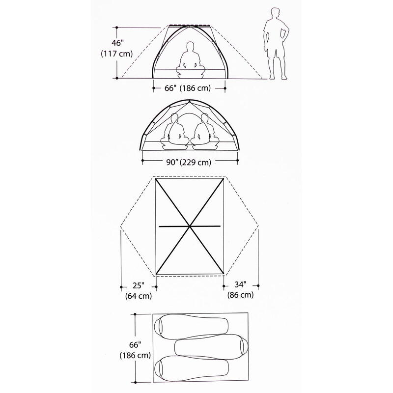 Cort de camping Marmot Vapor 3P pentru 3 persoane
