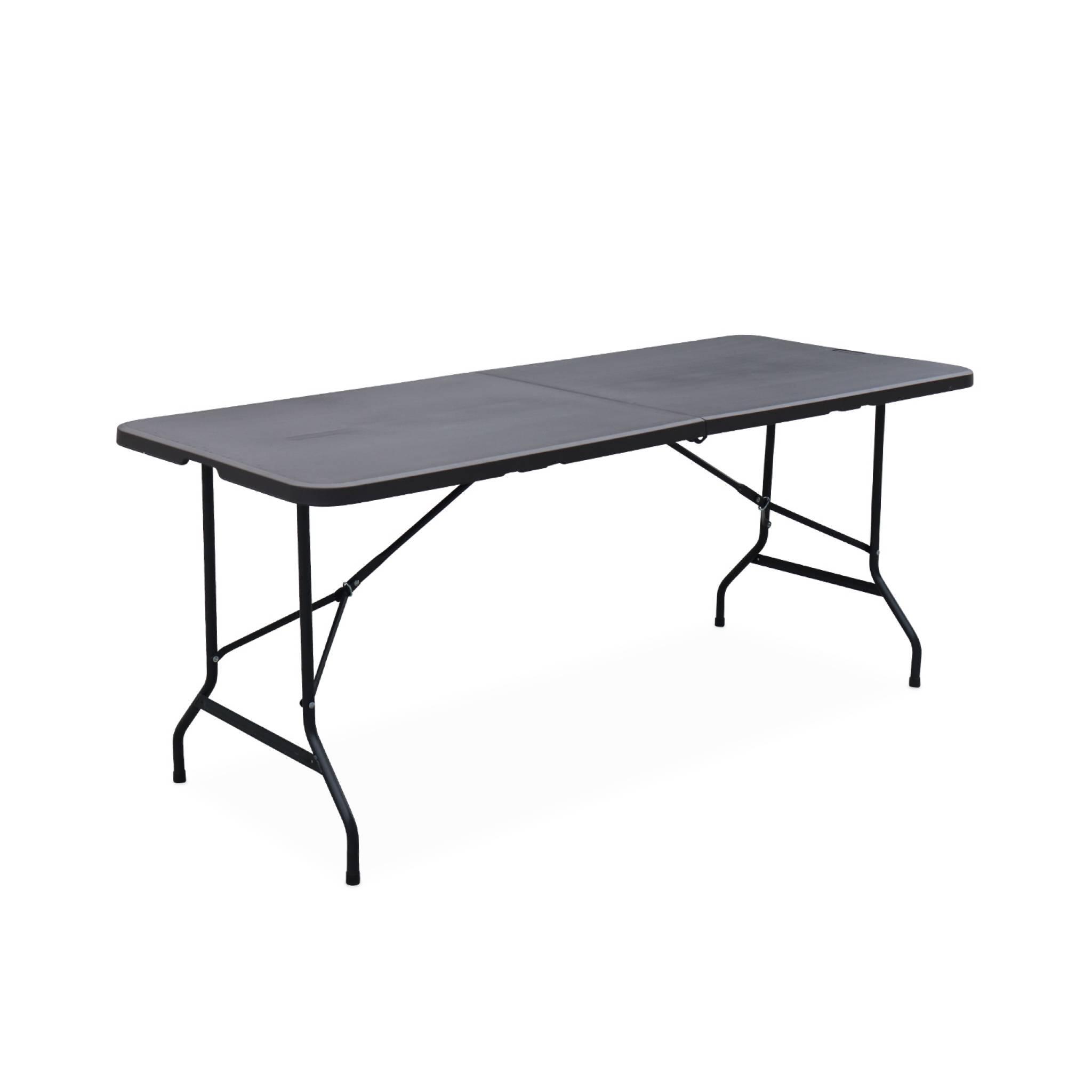 2 tables de réception pliables gris + 12 chaises I sweeek 3/6