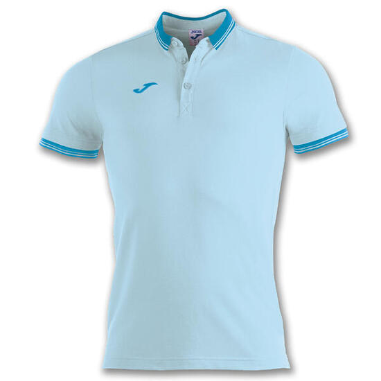 Polo Manches Courtes Homme Joma Bali II Bleu Ciel