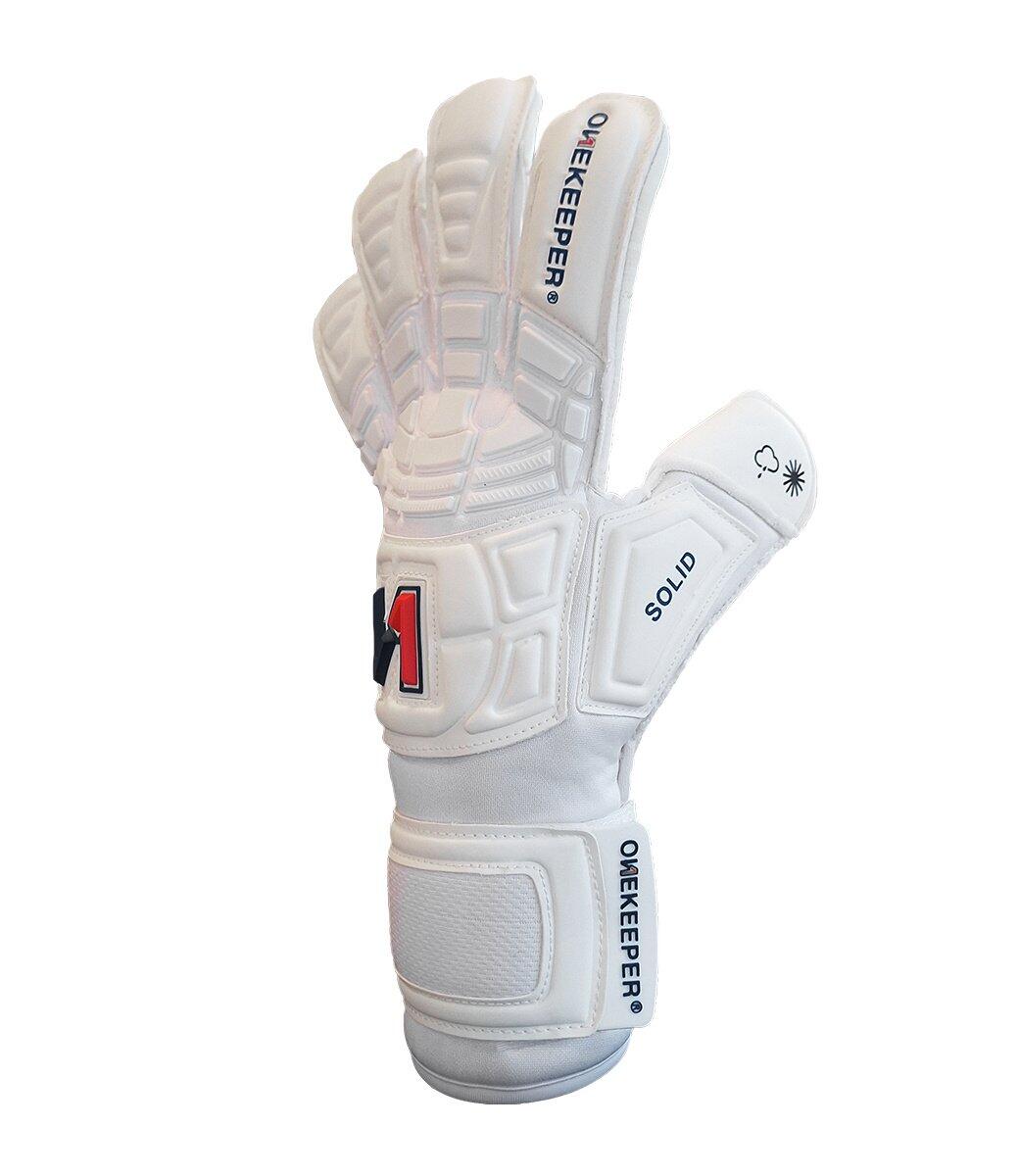Onekeeper Keepershandschoenen Solid White Junior 4/5