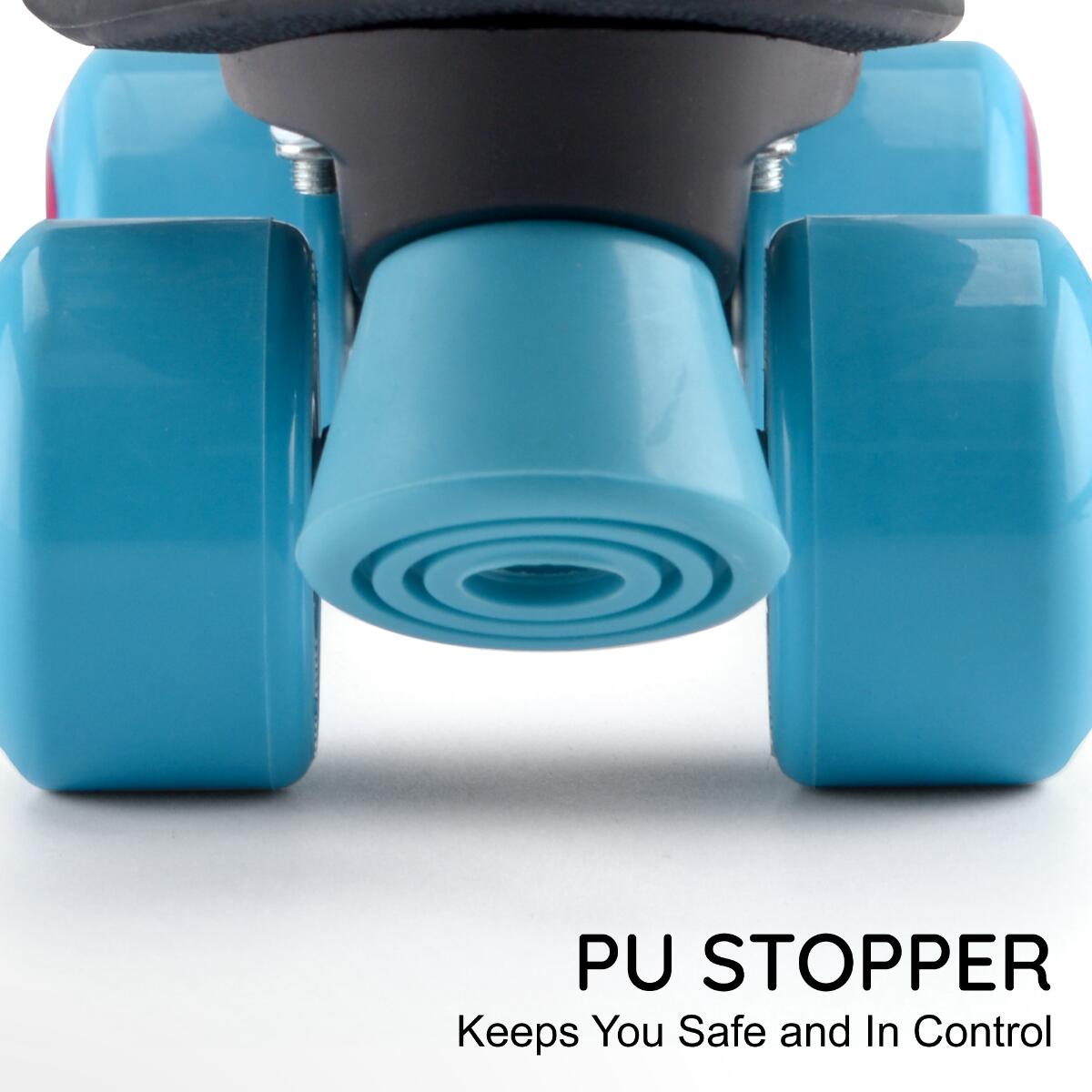 Osprey Disco Black Quad Roller Skates for Adults with ABEC 5 Bearings