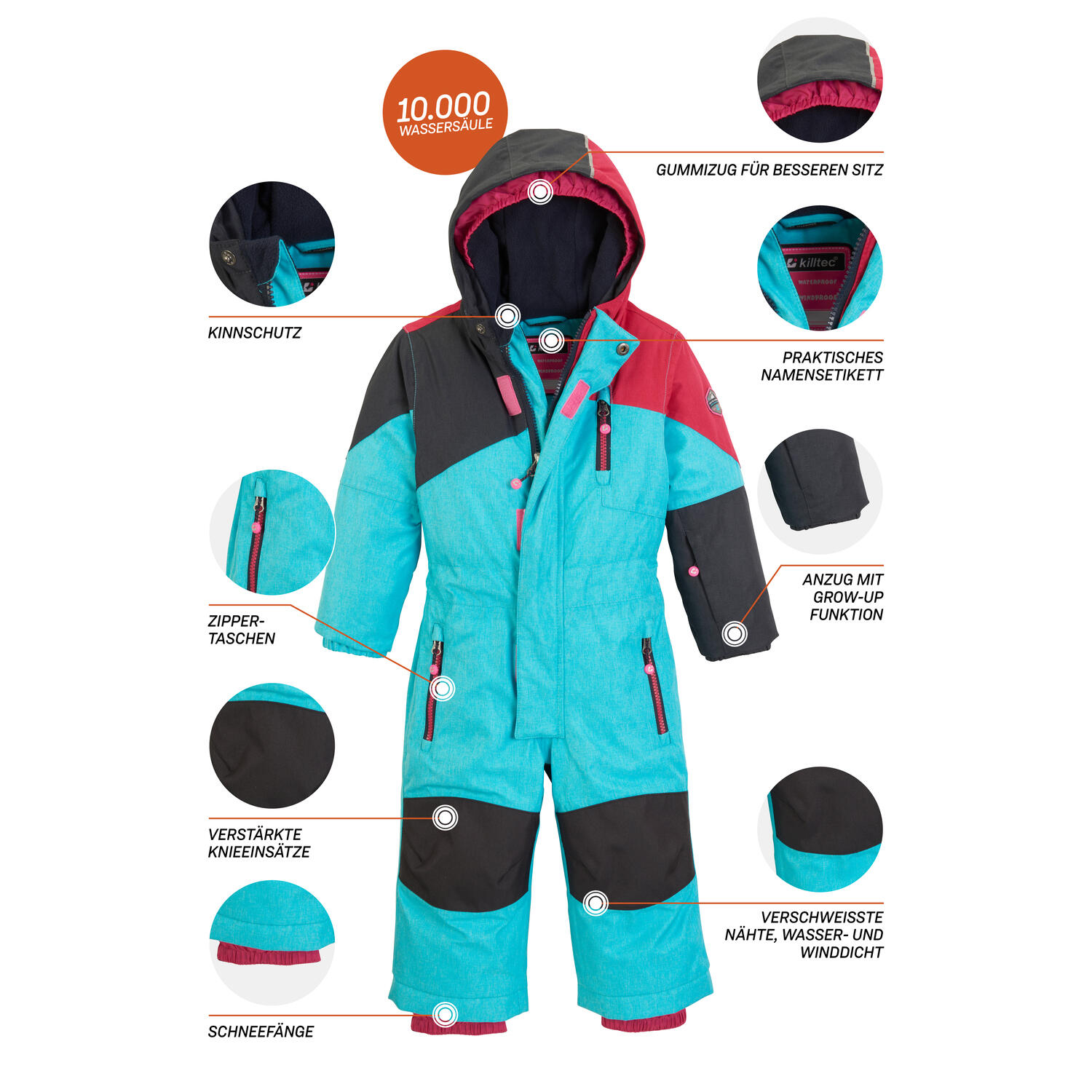 KILLTEC Babys und Kleinkinder Hose mit Oberteil Kesley Mini 3/7
