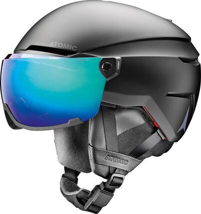 Sporty zimowe Kaski Atomic Savor Amid Visor HD Kask Narciarski - S - Czarny
