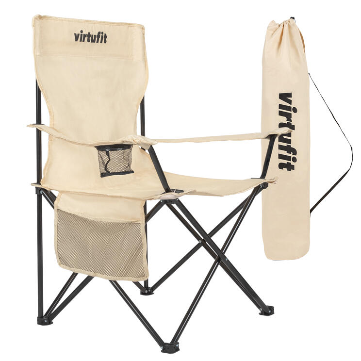 Chaise de Camping Pliable - Beige