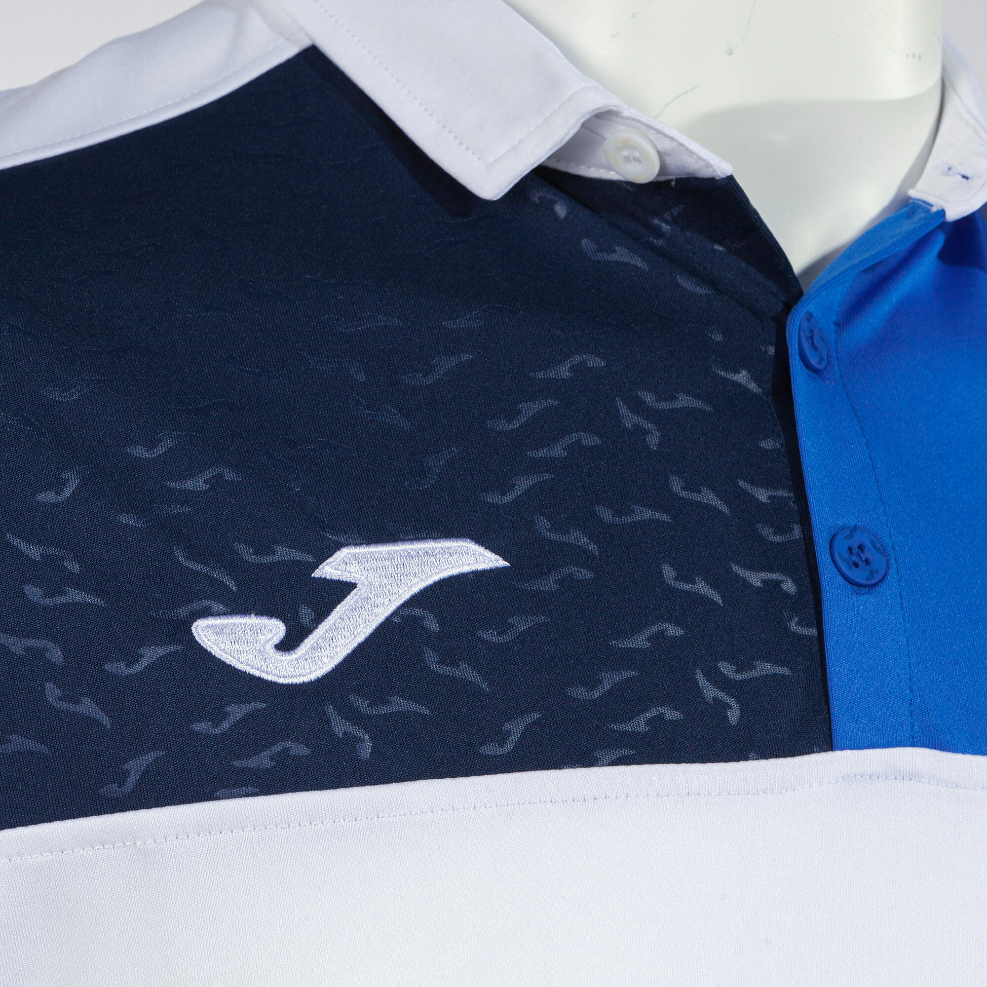 Polo Manches Courtes Football Homme Joma Crew V Blanc 3/3