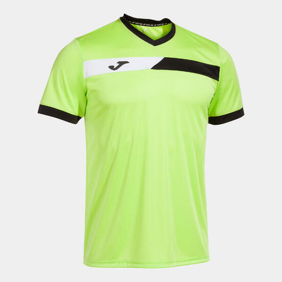 Maillot Manches Courtes Padel Homme Joma Court Vert Citron