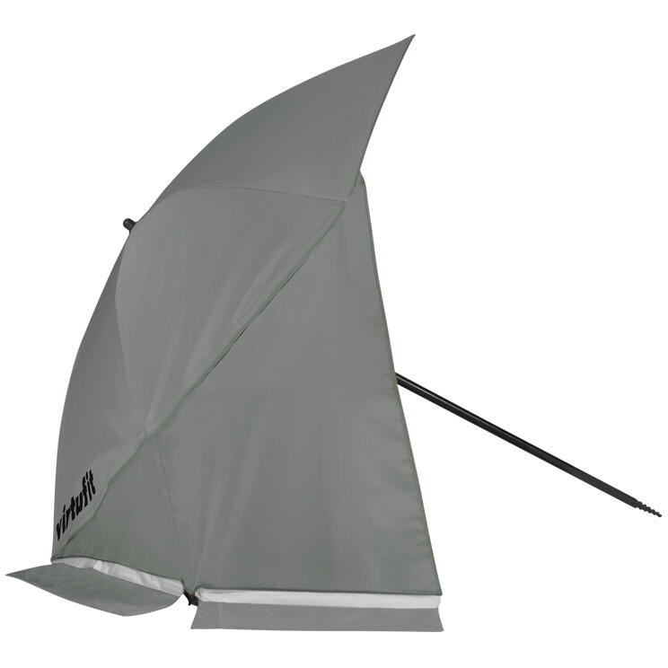 Strandparasol - Windscherm - 160cm - Grijs 3/8