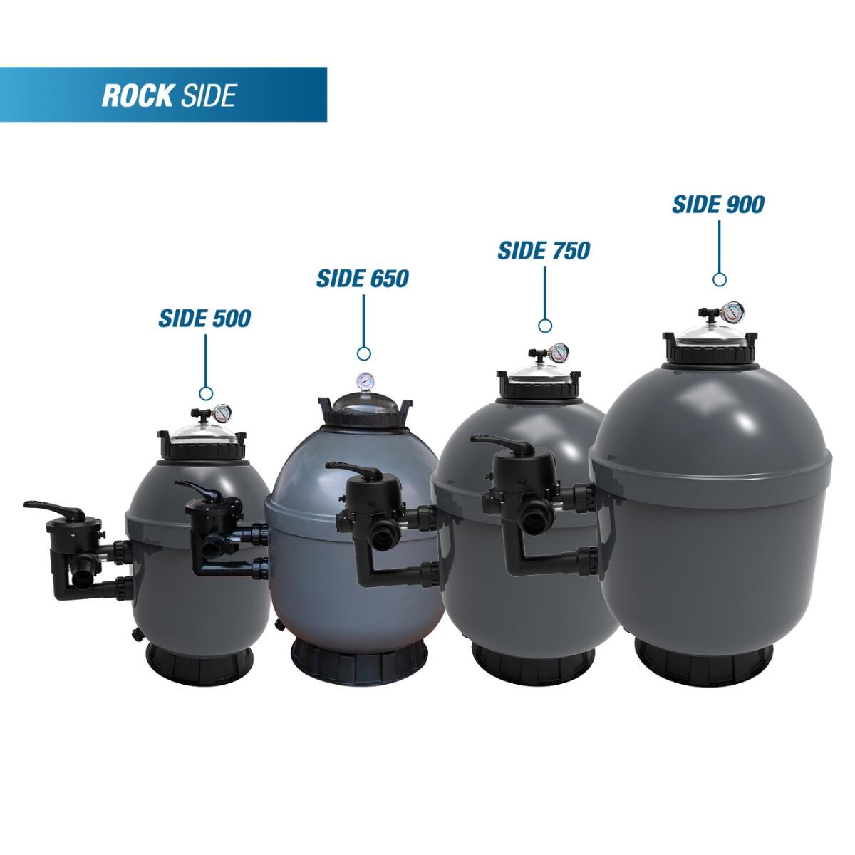 Sistema de filtro de arena para piscinas de hasta 60 m³ - Poolex Rock Side 500 2/5