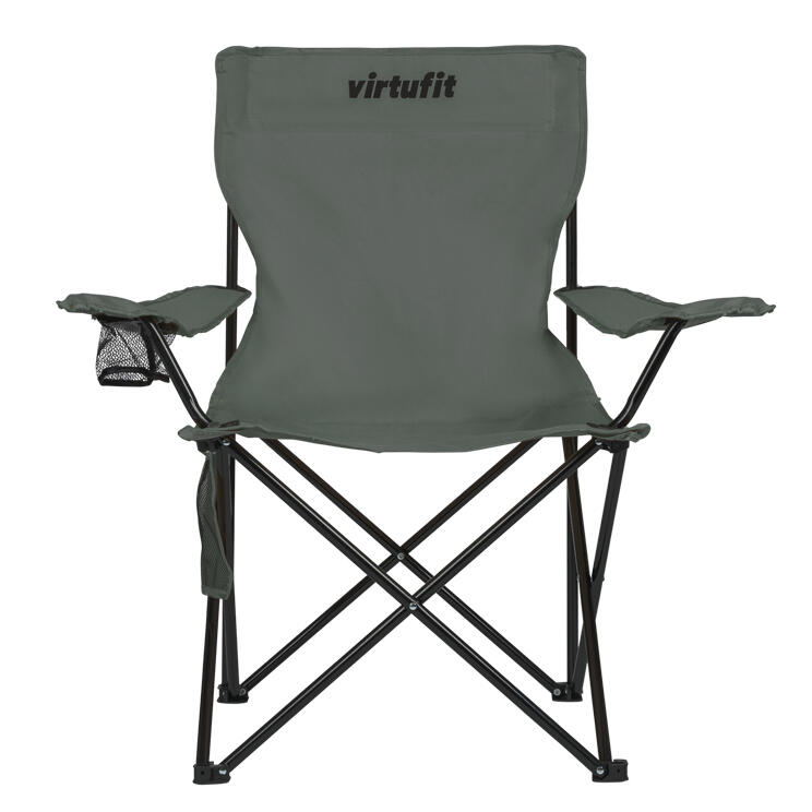 Chaise de camping pliable - Gris