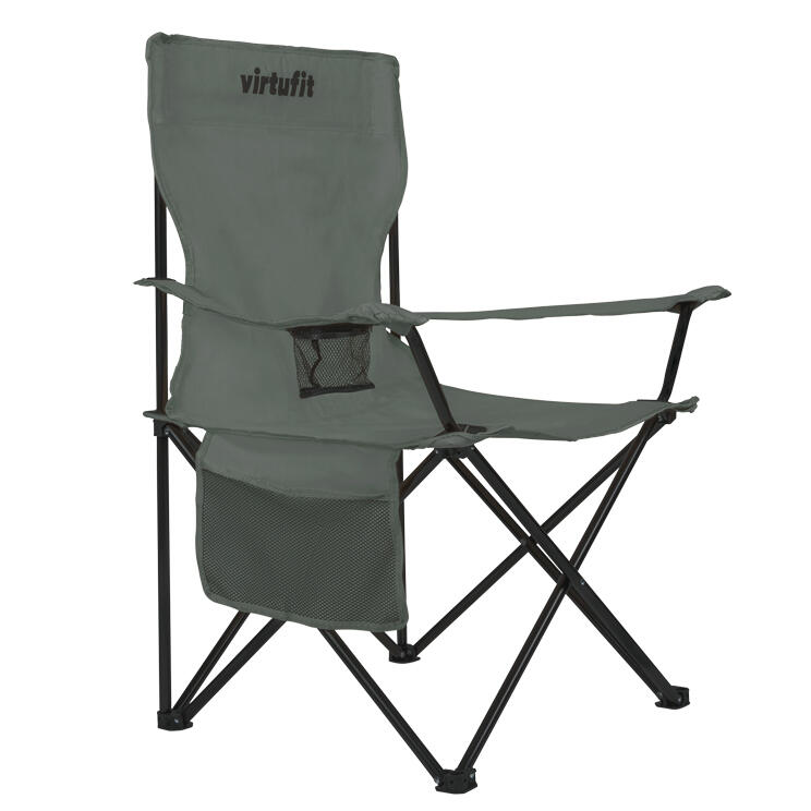 Silla de camping - Plegable - Gris 2/8